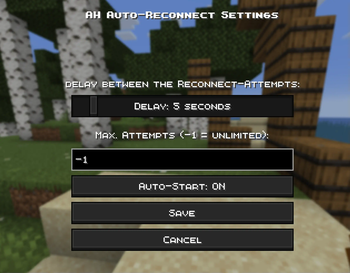 Minecraft Mod : AH AutoReconnect 2