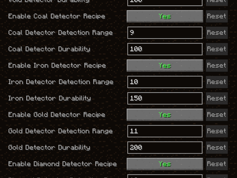 Minecraft Mod : Balanced Ore Detector 1