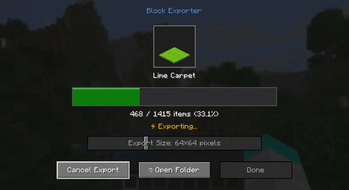 Minecraft Mod : BlockExporter - Icon Export Tool 2