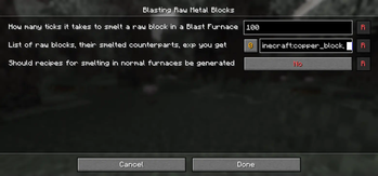 Minecraft Mod : Blasting Raw Metal Blocks 3
