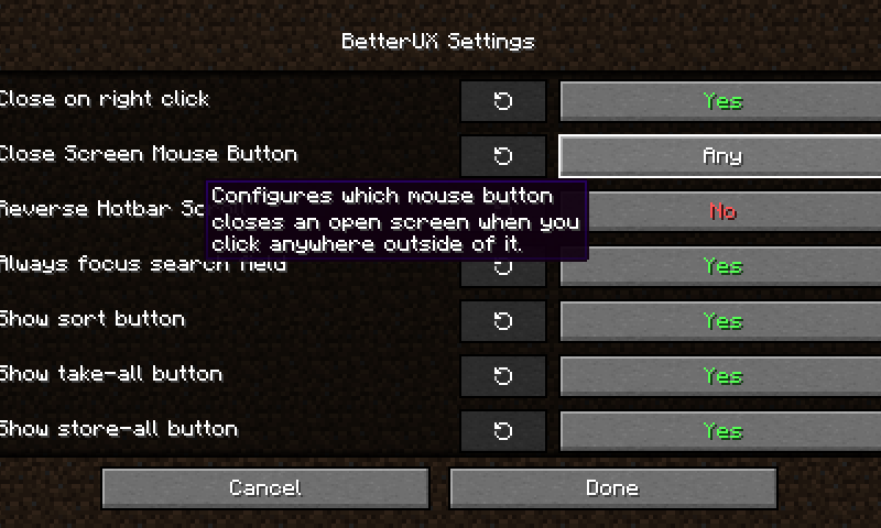 Minecraft Mod : BetterUX 4