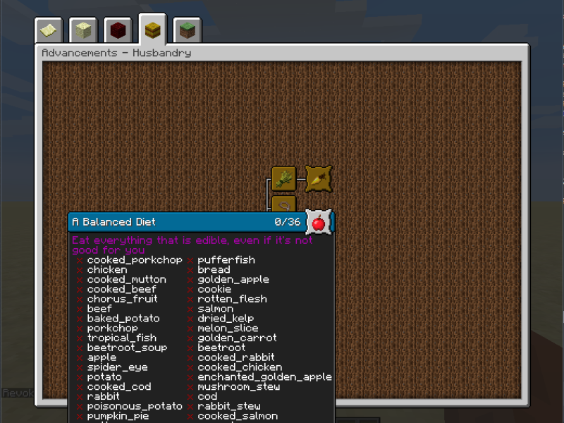 Minecraft Mod : Better Advancements 1