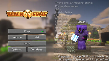 Minecraft Mod : Blockgame Enhanced 1