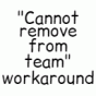 Minecraft Mod : "Cannot remove from team" workaround
